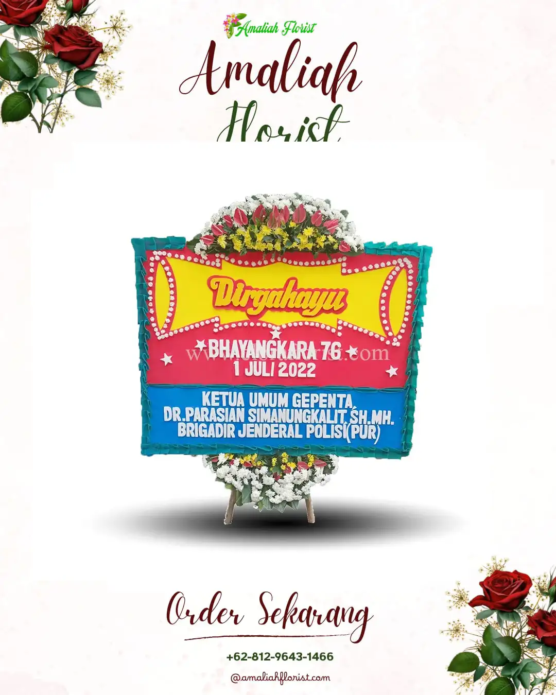 Papan Bunga HUT Ulang Tahun Pandanwangi